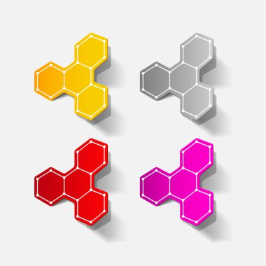 분자 구조, 스티커