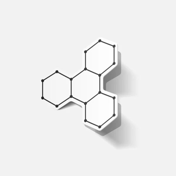 分子结构、 贴纸 — 图库矢量图片