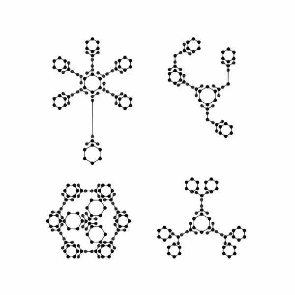 Molekuláris szerkezete — Stock Vector