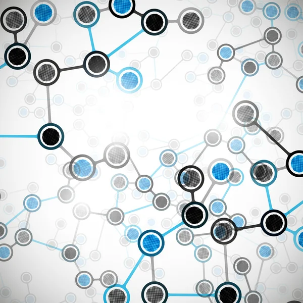 Estrutura molecular — Vetor de Stock