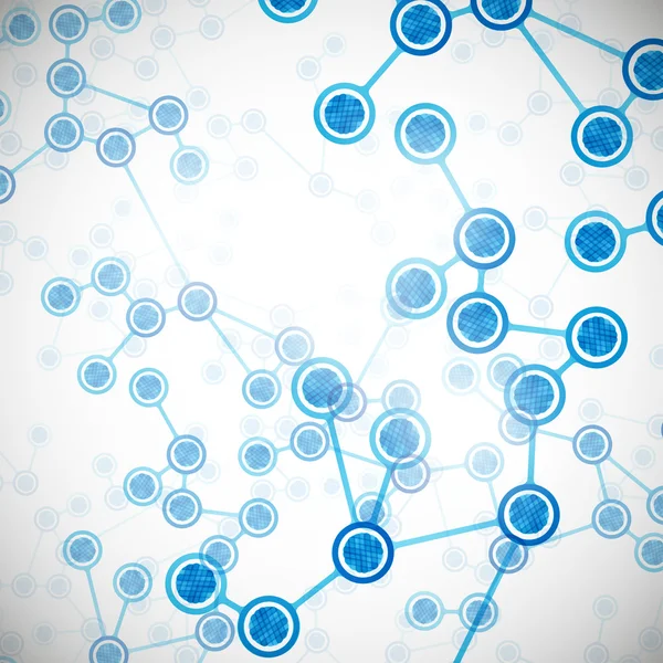 Estructura molecular — Vector de stock