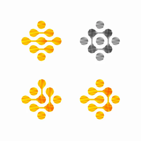 Structure moléculaire, symbole — Image vectorielle