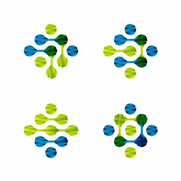 Structure moléculaire, symbole — Image vectorielle