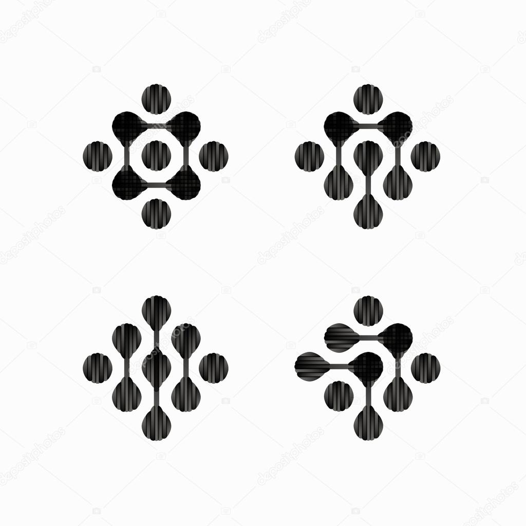 molecular structure, symbol