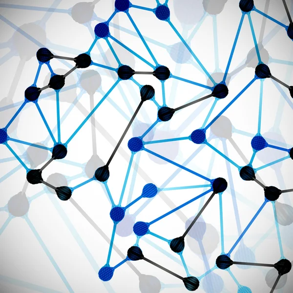 Estrutura molecular, fundo abstrato —  Vetores de Stock