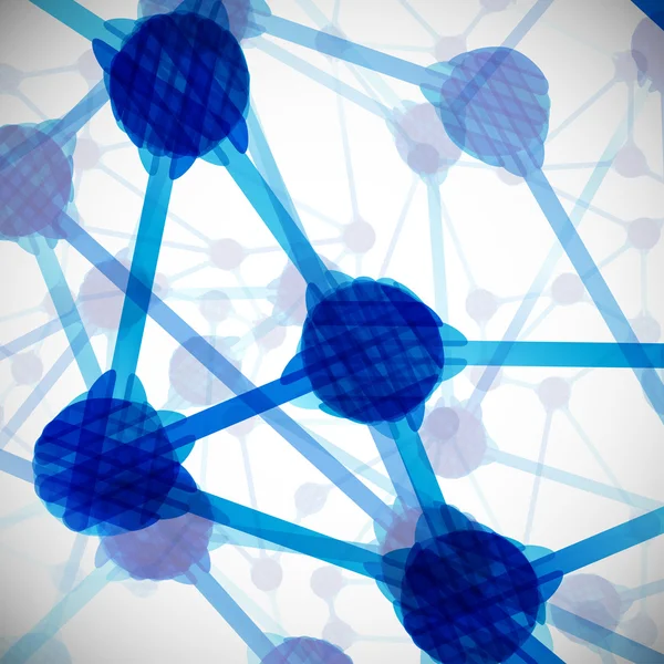 Estructura molecular, fondo abstracto — Archivo Imágenes Vectoriales