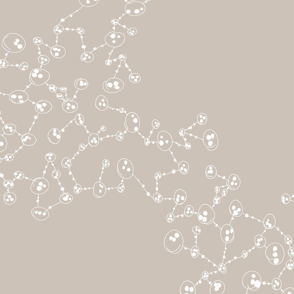 hand drawn DNA molecule