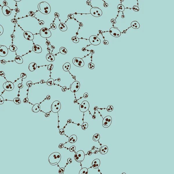 Molécula de DNA desenhada à mão —  Vetores de Stock