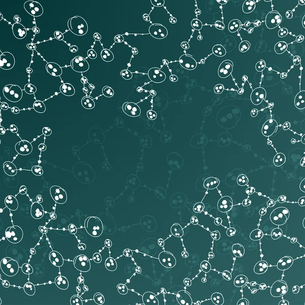 Handritad dna-molekylen — Stock vektor