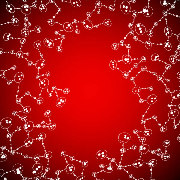 手描きの dna の分子 — ストックベクタ