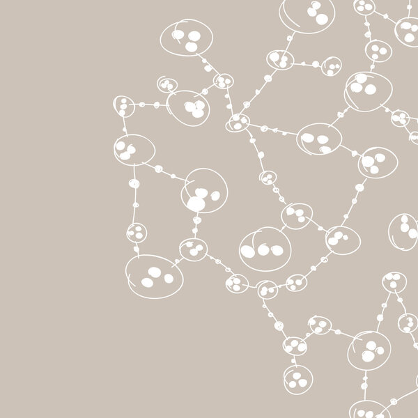 hand drawn DNA molecule