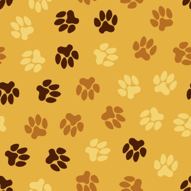 Dikişsiz desen, hayvan ayak izleri