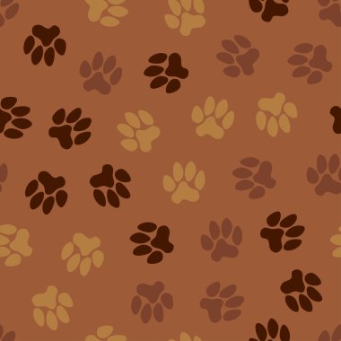 Dikişsiz desen, hayvan ayak izleri