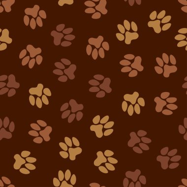Dikişsiz desen, hayvan ayak izleri