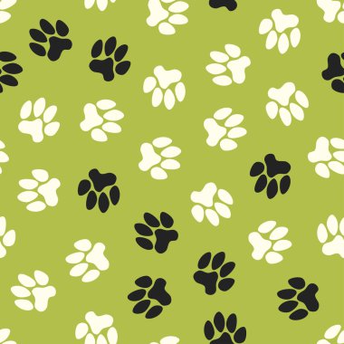 Dikişsiz desen, hayvan ayak izleri