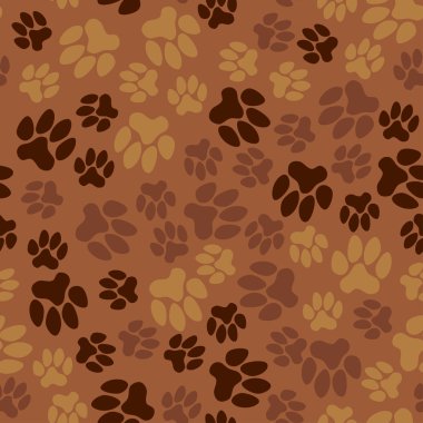 Dikişsiz desen, hayvan ayak izleri
