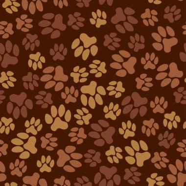 Dikişsiz desen, hayvan ayak izleri