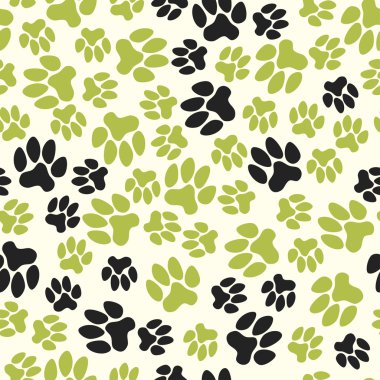 Dikişsiz desen, hayvan ayak izleri