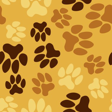 Dikişsiz desen, hayvan ayak izleri