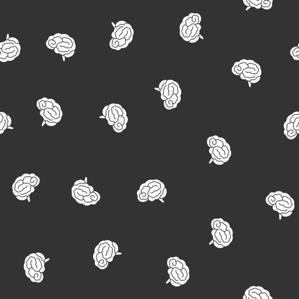 Seamless pattern, brain — Stock Vector