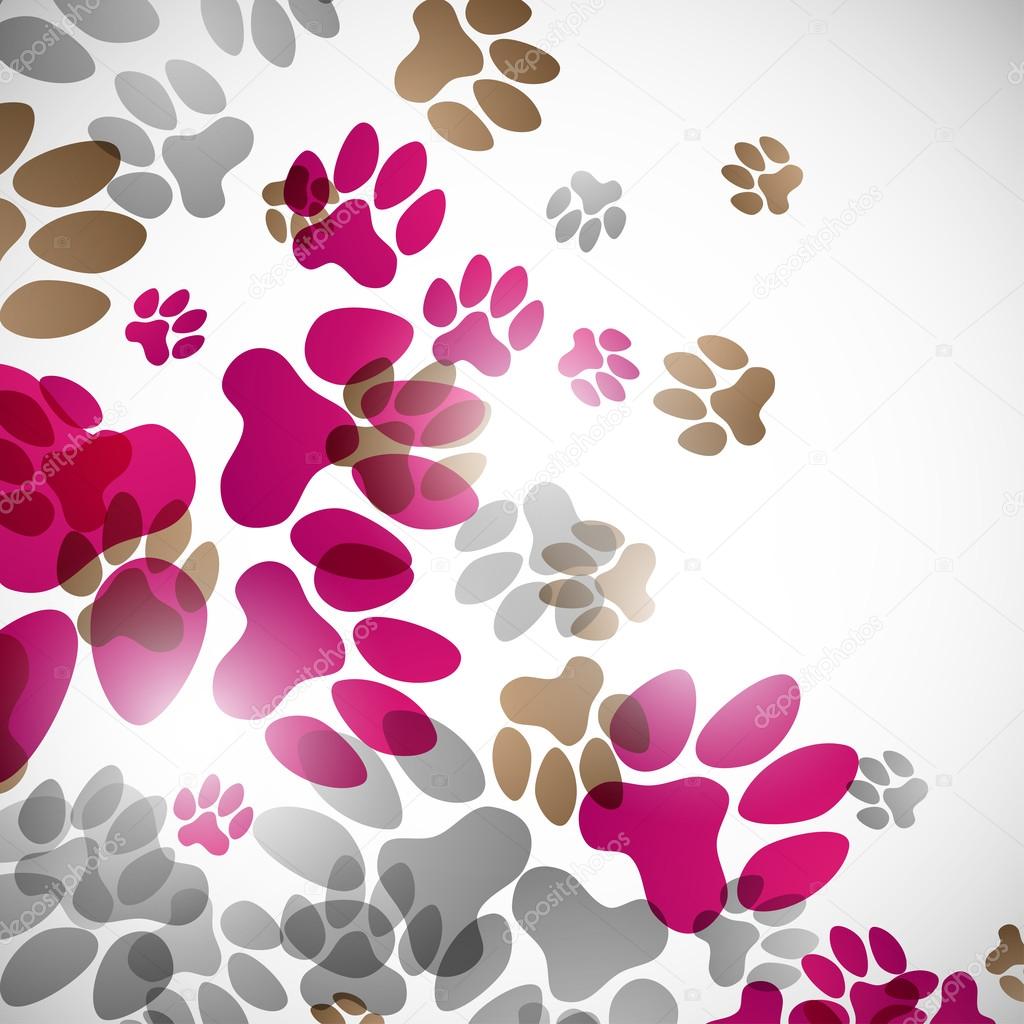 abstract background, animal footprints