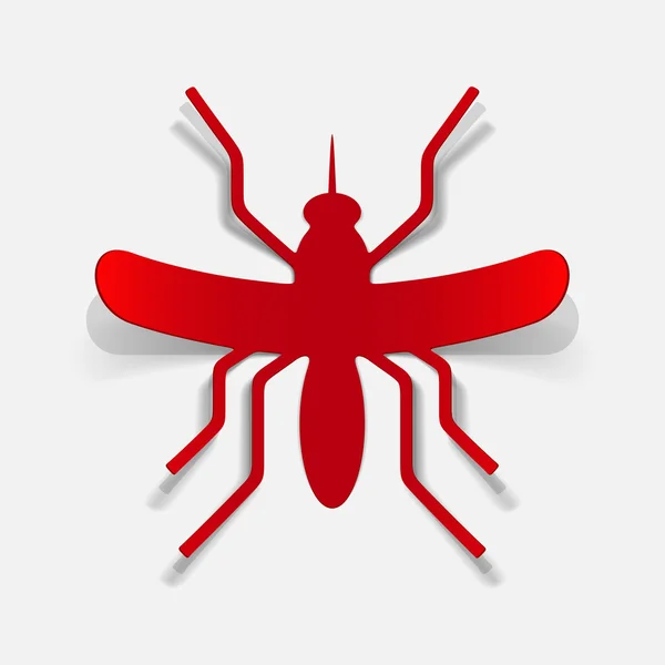 Elemento de design realista: mosquito — Vetor de Stock