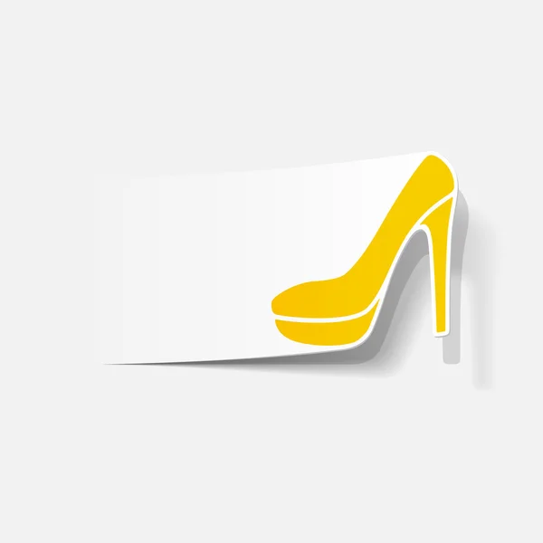 Elemento de design realista: sapato — Vetor de Stock