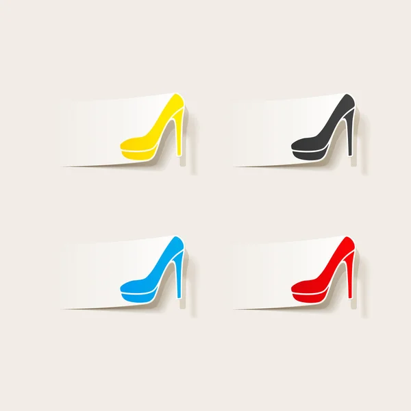Elemento de design realista: sapato —  Vetores de Stock