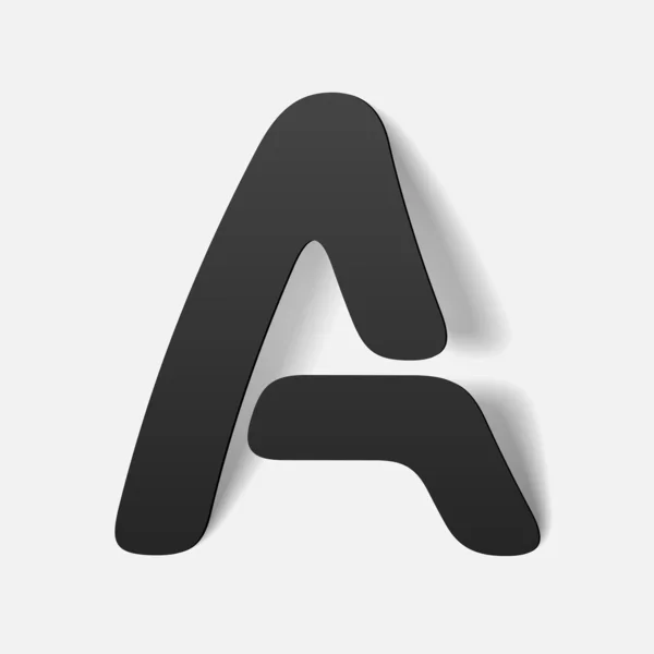 Litera alfabetu — Wektor stockowy