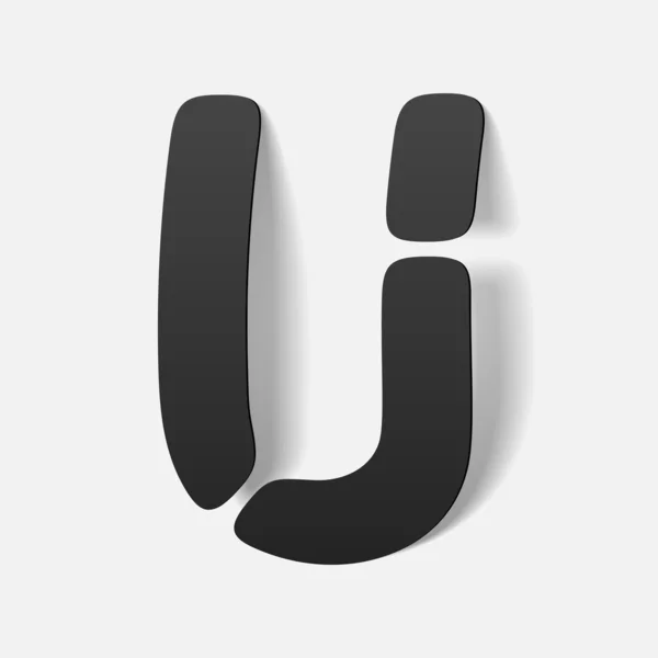 Písmeno abecedy — Stockový vektor