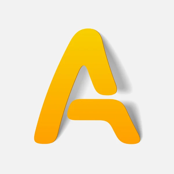 Letter van het alfabet — Stockvector