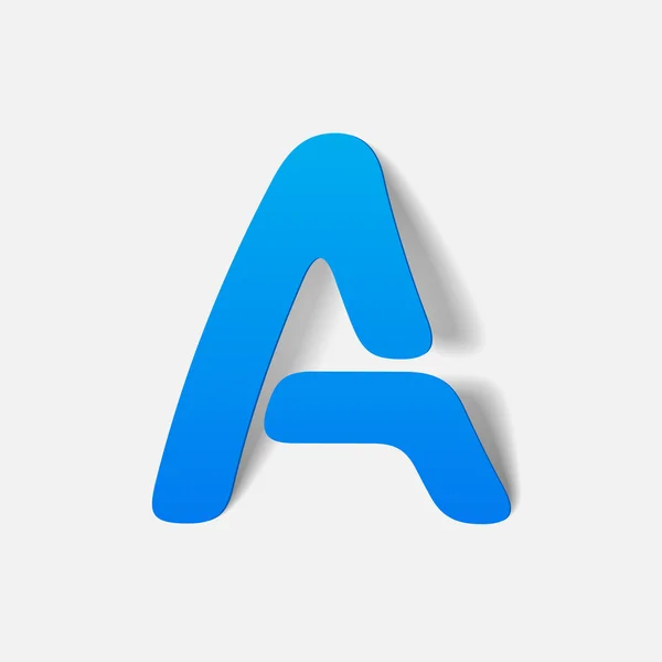 Letra del alfabeto — Vector de stock