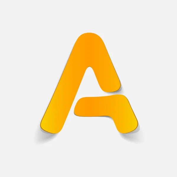 Písmeno abecedy — Stockový vektor