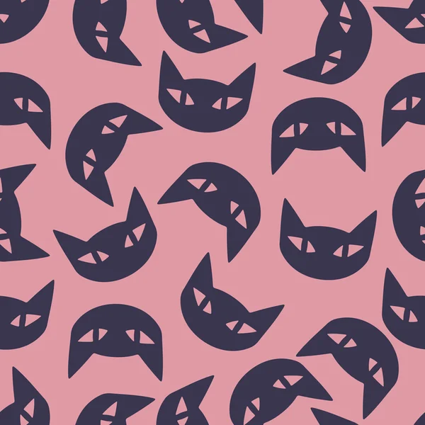 Fond sans couture : chat — Image vectorielle