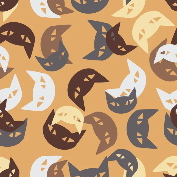 Fond sans couture : chat — Image vectorielle