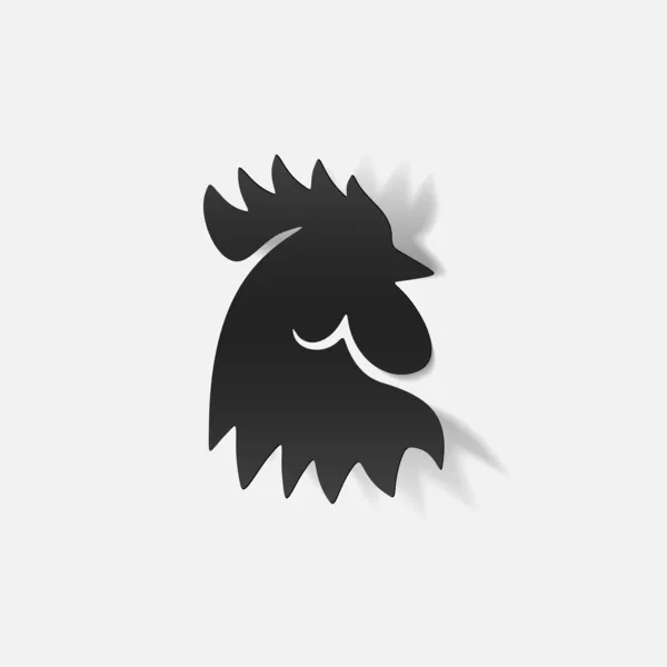 Realistic design element: cock — Stock Vector
