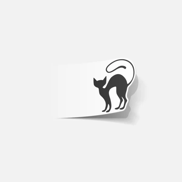 Realistic design element: cat — Stock Vector