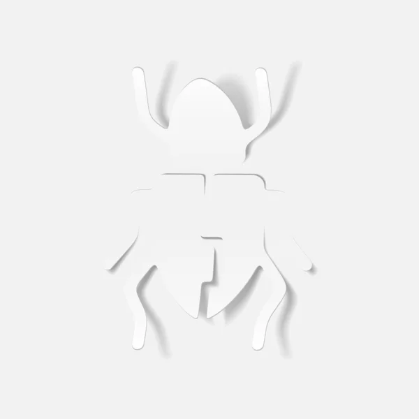 Elemento de diseño realista: escarabajo — Archivo Imágenes Vectoriales