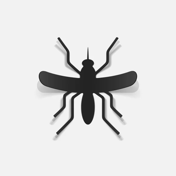 Projekt realistyczny element: komar — Wektor stockowy