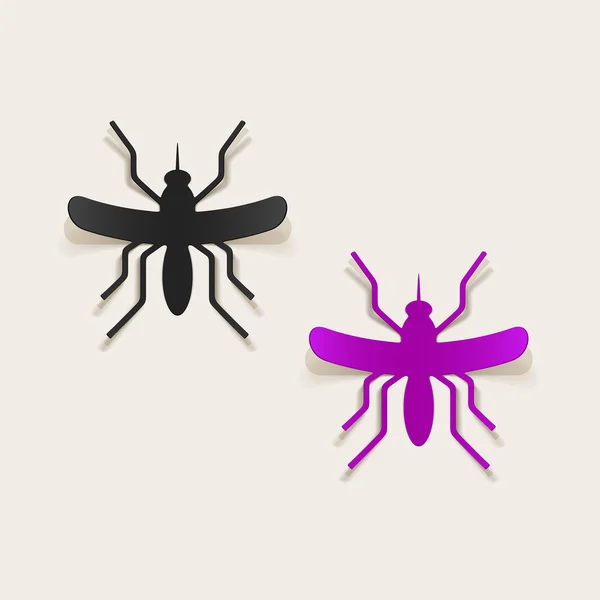 Elemento de diseño realista: mosquito — Vector de stock