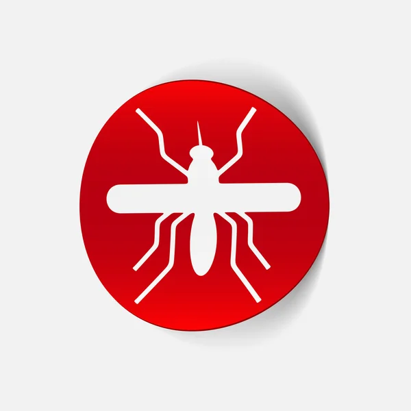 Elemento de design realista: mosquito — Vetor de Stock