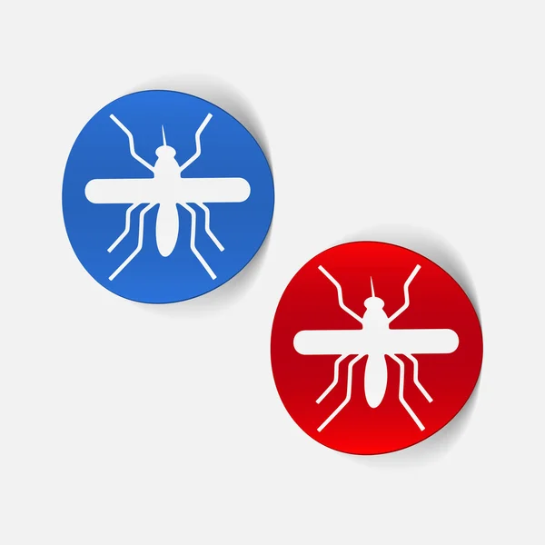 Ρεαλιστικό σχεδιασμό στοιχείο: κουνουπιών — Διανυσματικό Αρχείο