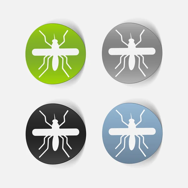 Realistic design element: mosquito — Stock Vector