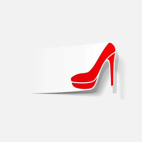 Realistic design element: shoe — Stock Vector