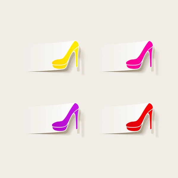 Elemento de design realista: sapato —  Vetores de Stock