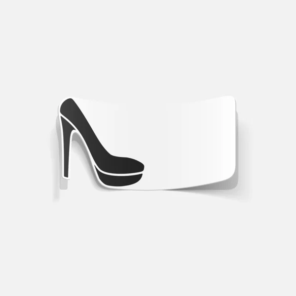 Elemento de diseño realista: zapato — Vector de stock