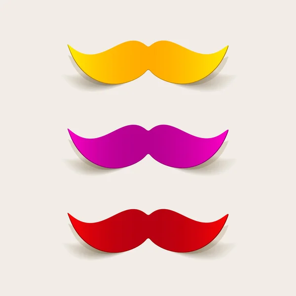 Elemento de design realista: bigode — Vetor de Stock