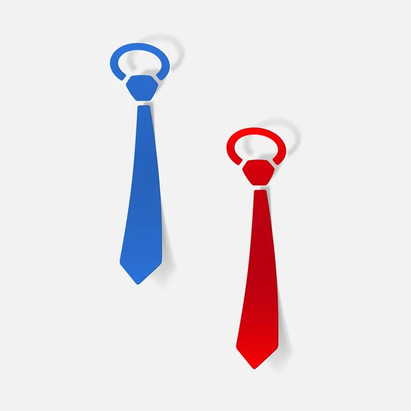 Elemento de design realista: gravata —  Vetores de Stock