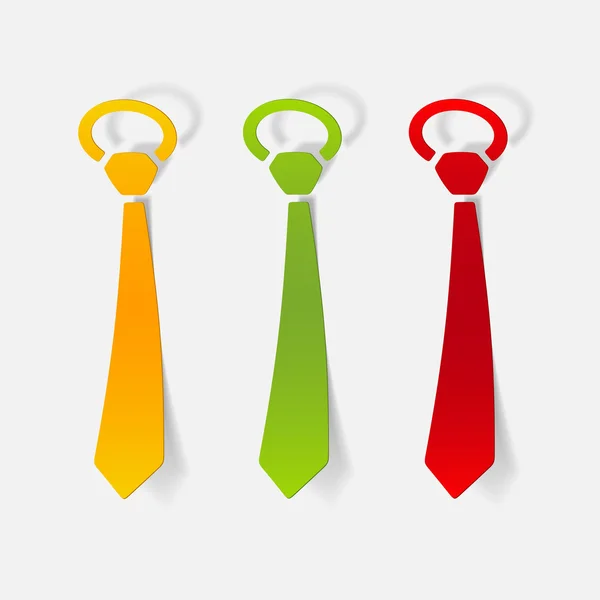 Elemento de design realista: gravata — Vetor de Stock