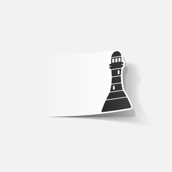 Realistisches Gestaltungselement: Leuchtturm — Stockvektor